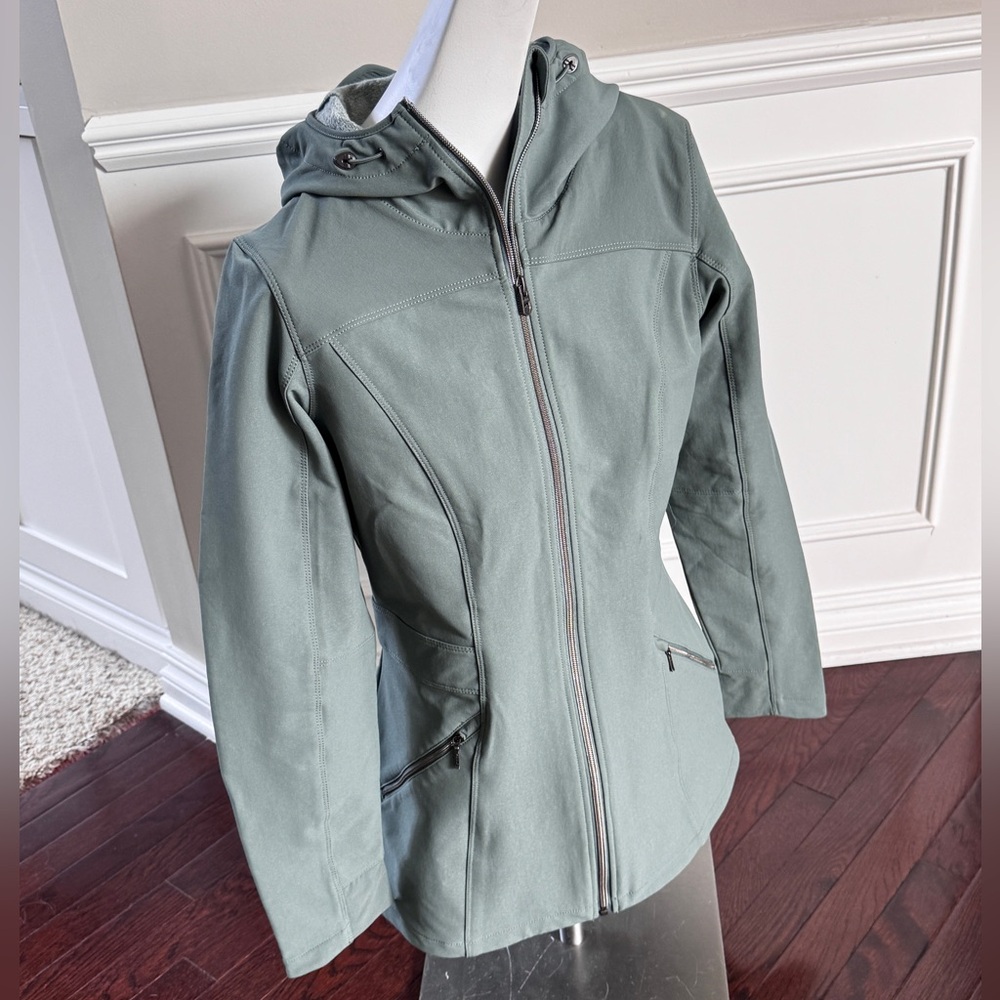 🆕 🎉 Kuhl Projekt Sage Green Trench Coat for Women